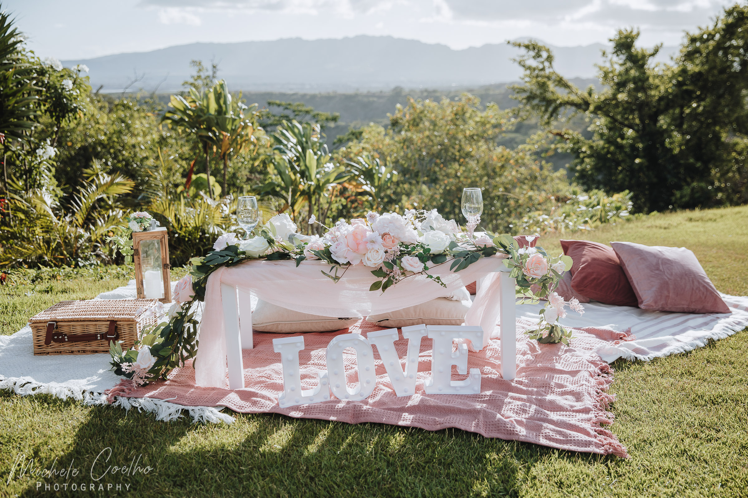 picnic set up Hawaii